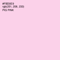 #FBD0E9 - Pig Pink Color Image
